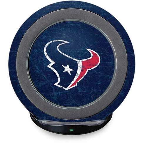 NFL Houston Texans Distressed Fast Charge Wireless Charging Stand Skin